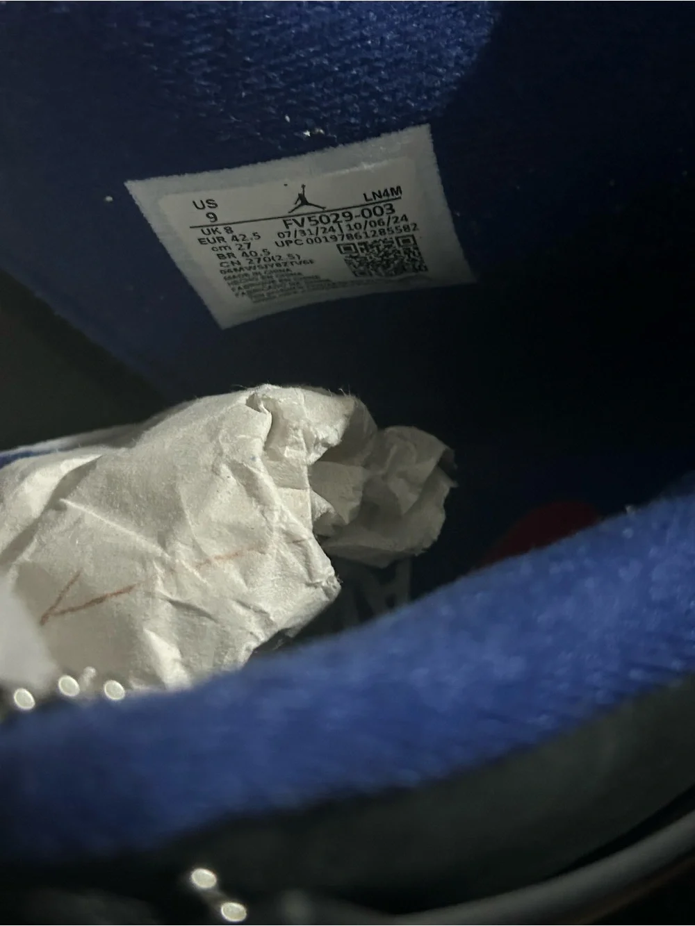 Jordan 4 Retro Rate Air (White Lettering) Size 9 Mens